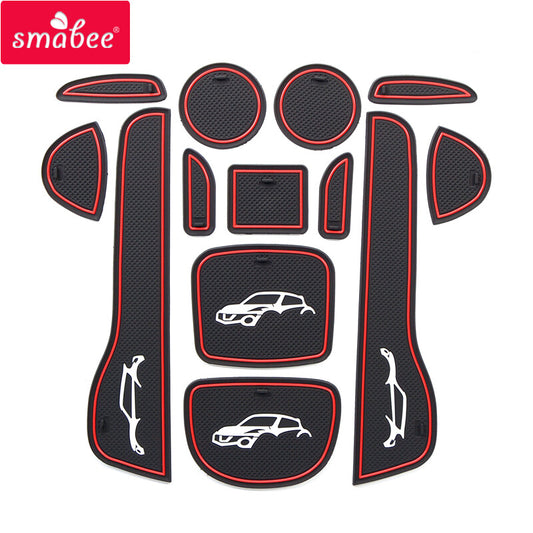 Anti-Slip Gate Slot Mat for NISSAN juke 2013 2014 2015 2016 Accessories Non-Slip