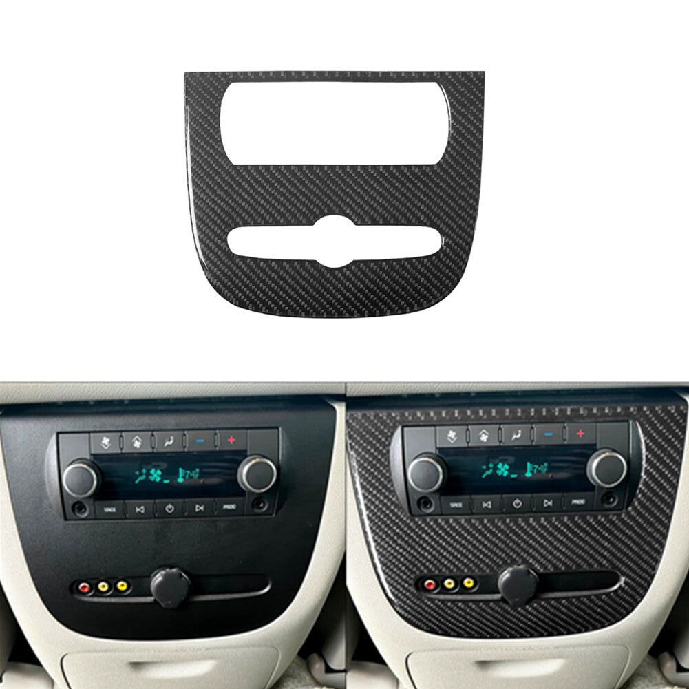 Carbon Fiber Rear Console Outer Frame For Silverado/tahoe/ for sierra 2007-2014 TypeA