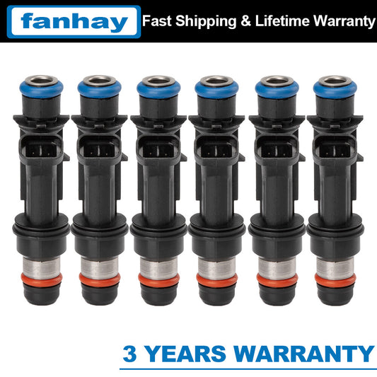 6X New Fuel Injectors for Isuzu Rodeo for Honda Passport for Acura 3.2L 3.5L V6 25166922