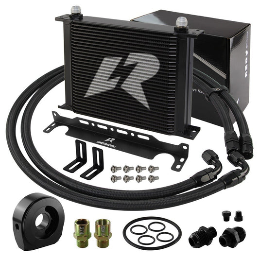 LR 30 Row AN10 Oil Cooler w/Bracket+Filter Adapter Hose Kit 3/416  M201.5 BK
