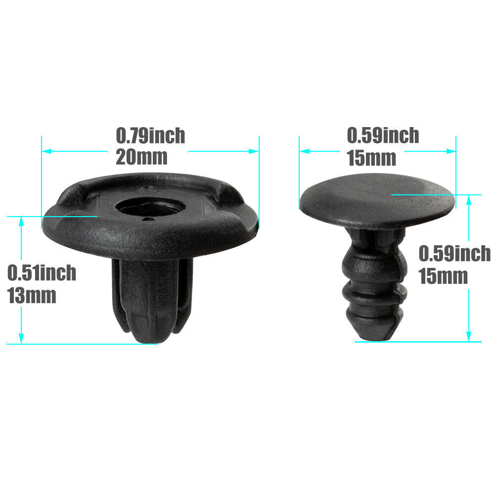 1000X for Honda Accord for Civic for Acura MDX TSX TL Bumper Rivet Fender Clip Retainer
