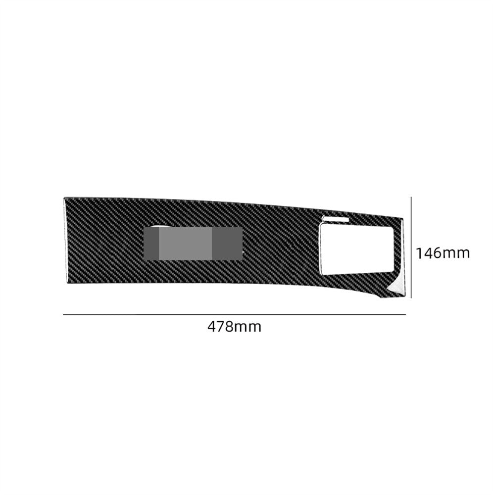 Carbon Fiber Center Console for Co -pilot Dashboard Panel Cover for Jaguar XF 2009-11