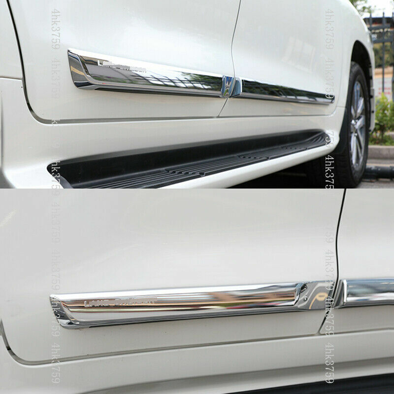 for Toyota for Land Cruiser LC200 2008-2021 Car Chrome Side Body Trim Molding Cover