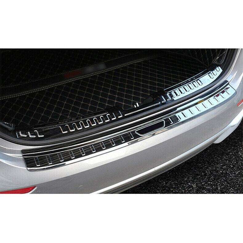 for Kia Forte K3 2019-2021 Black Steel Rear Bumper Protector Guard Sill Plate 2x