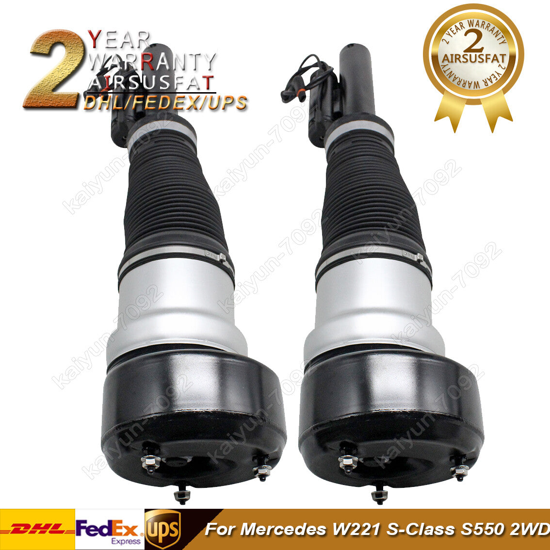 2X Front Left Right Air Suspension Shock Strut for Mercedes W221 S550 2213209313