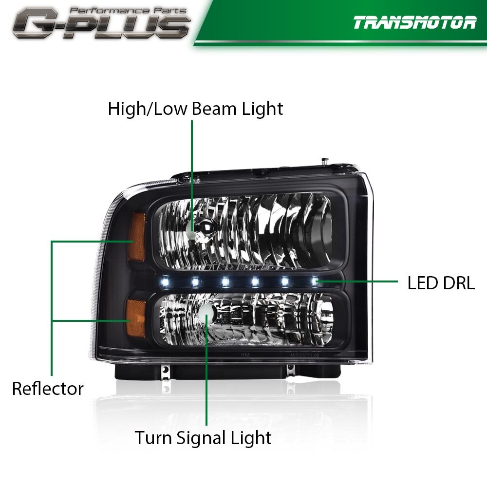 Choose the 05-07 Welfare Edition F250 F350 F450 F550 Super Duty LED DRL (Ginger Water)