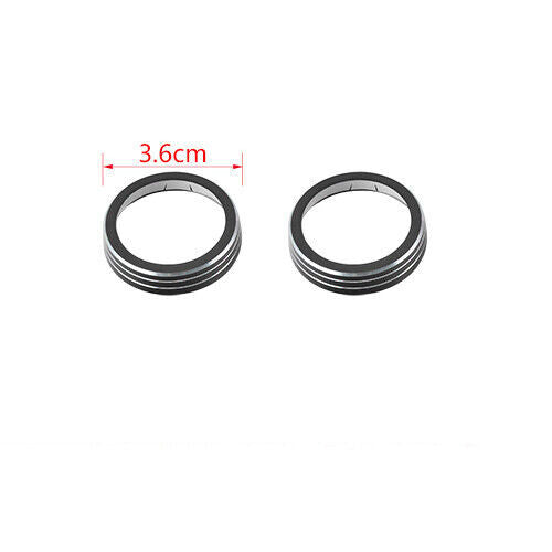 Alloy Black Audio Volume Switch Button Knob Ring Cover For 2014-18 for Dodge Durango