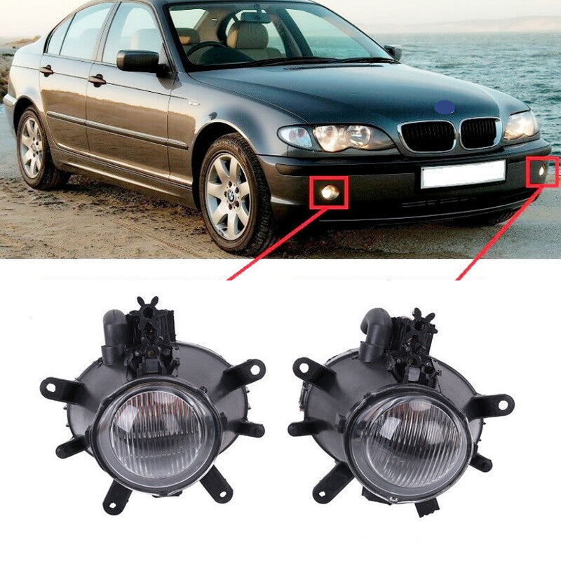 1 Pair Fog Light Driving Lamp for BMW 3-Series E46 Sedan 4-Door 63176911007 BE