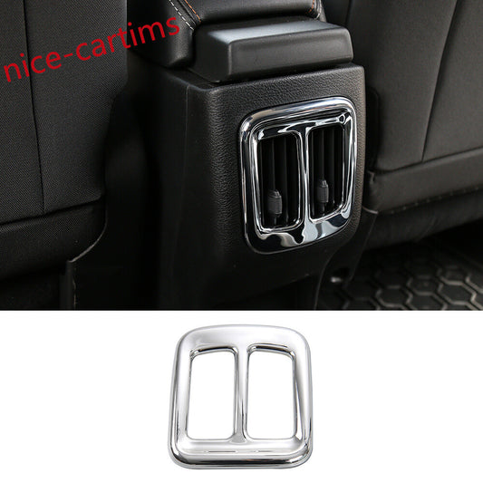 Chrome ABS Rear Air Conditioner Vent Outlet Panel Cover for Jeep Compass 2017-20