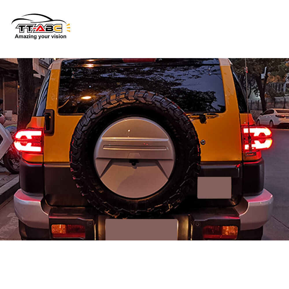 Smoked LED Tail Lights for Toyota FJ Cruiser 2006-2020 Rear Lamps Assembly Pair