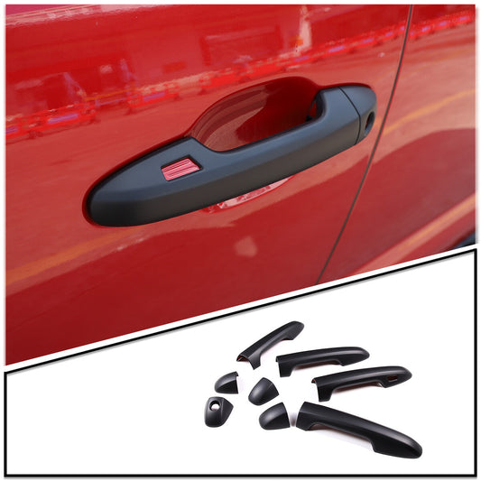 2 Carbon fiber taillight and side light trim covers for Toyota Tundra 2022-23