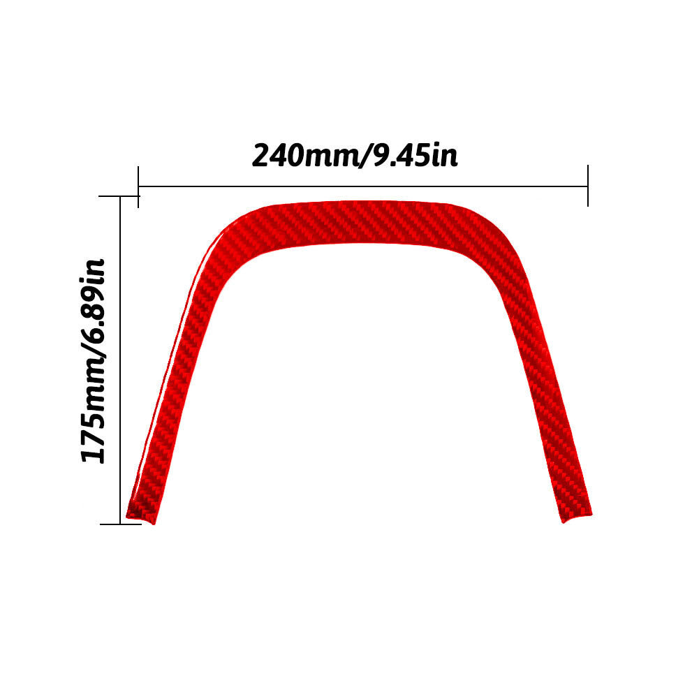 Red Carbon Fiber Above Console Storage Outer Cover for Chevrolet Sonic 2012-2016