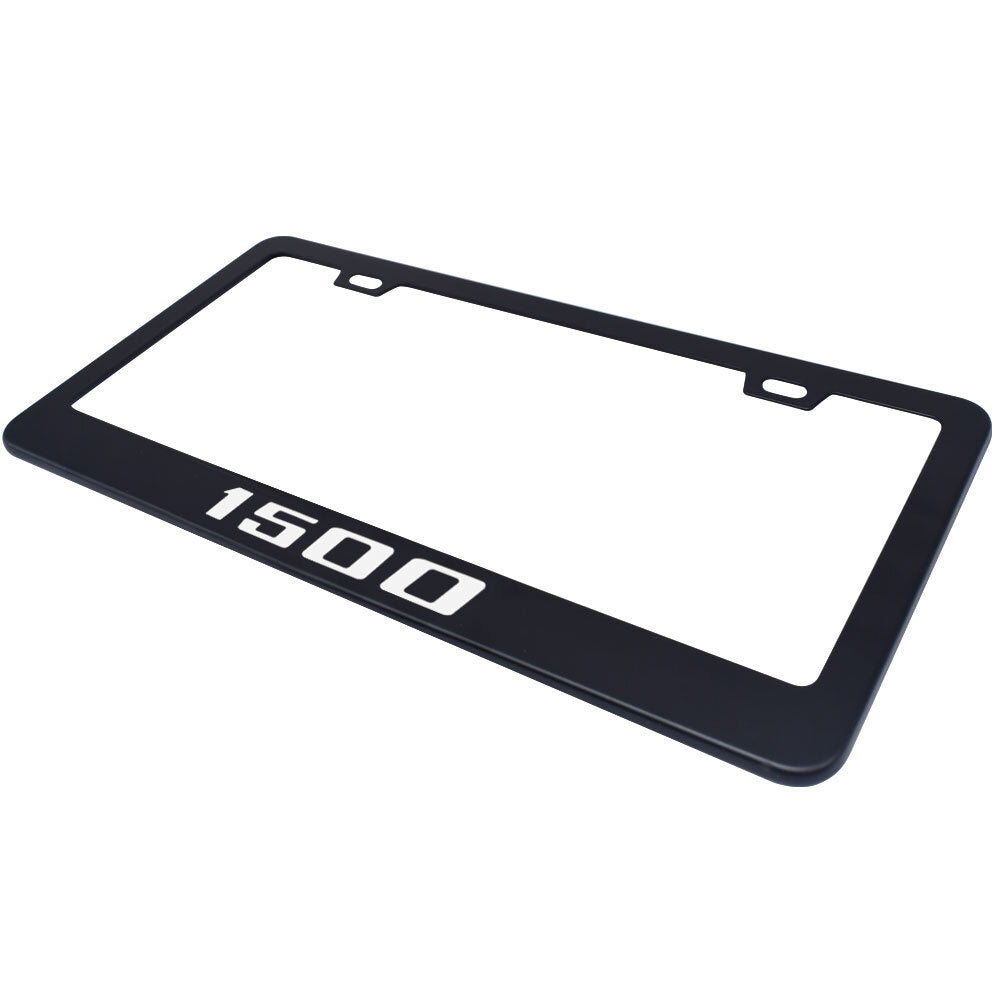 Metal Black License Number Tag Plate Frame Cover for Ram 1500 Cab Pickup