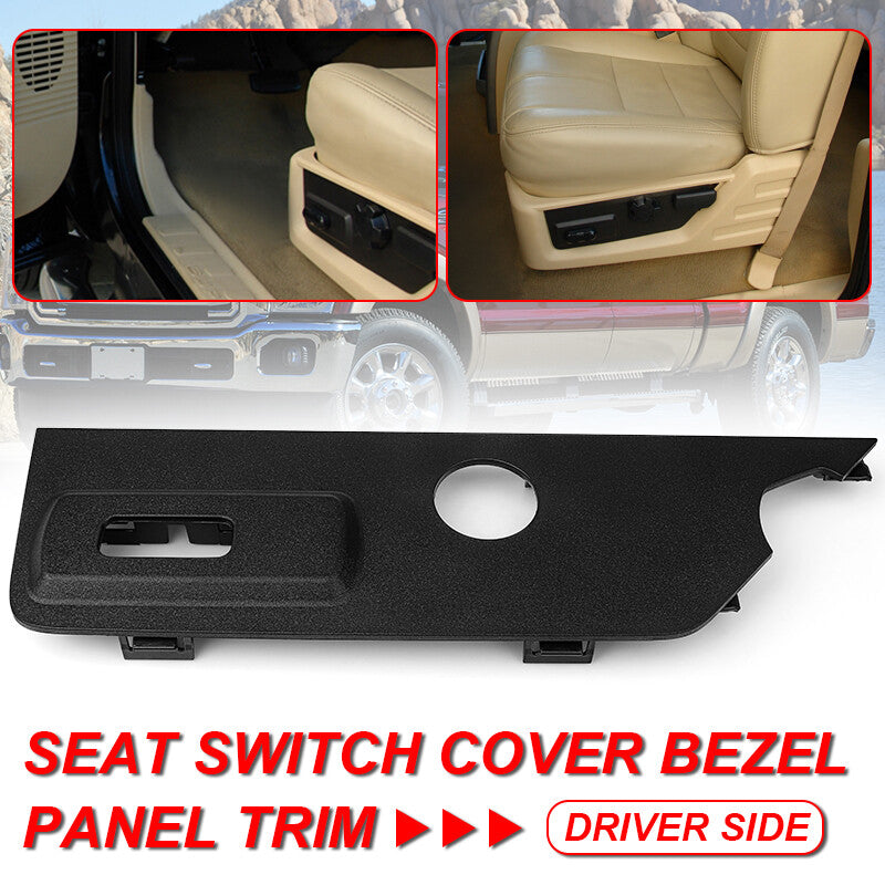 Driver for Seat Switch Cover Panel Bezel Trim For 2008-2010 F-250 350 450 Super Duty
