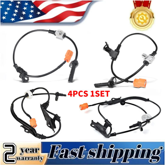 4-piece ABS speed sensor pack, suitable for Acura TSX 2004-2008 I4 2.4L (front, rear, left, right).