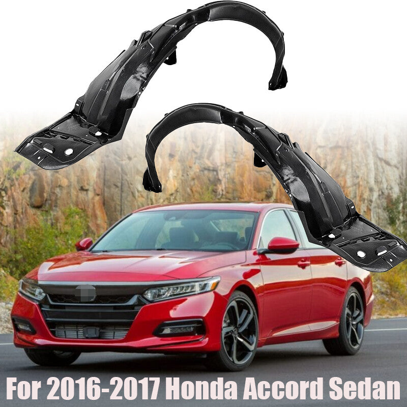 Fender Liners Set Front Left and Right For 2016-2017 for Honda Accord Sedan