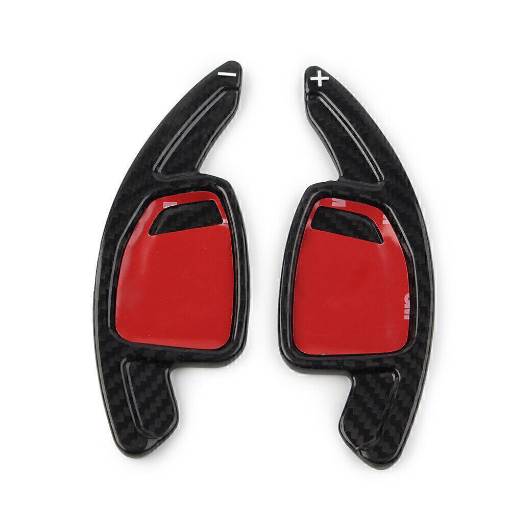 Carbon Fiber Black Steering Wheel Shift Paddle Fit for Audi RS4 RS5 RS7 2020-22 RS6