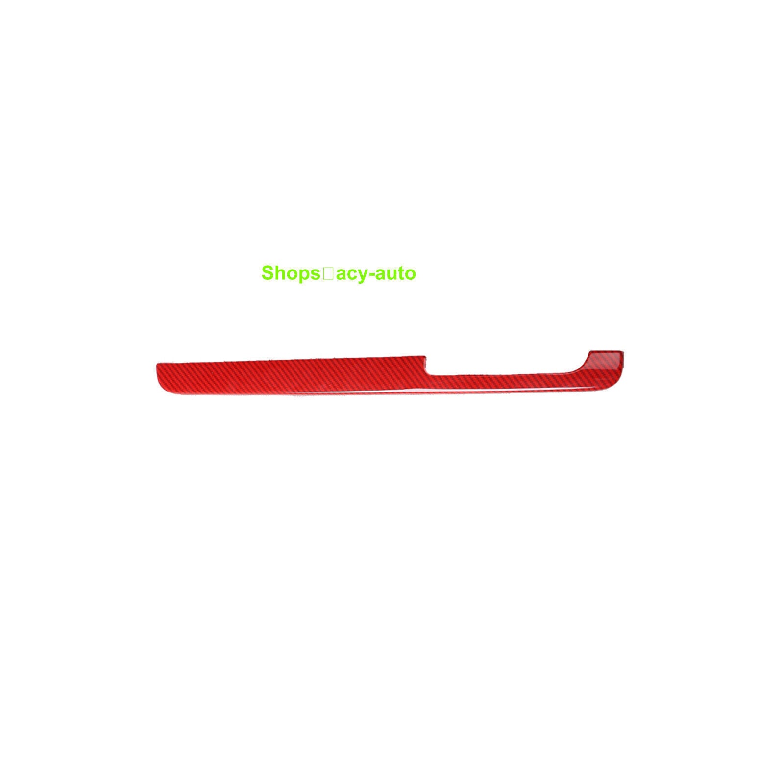 for Audi TT 2008-2014 Red Carbon Fiber Dashboard for Co -Pilot Strip Panel Trim Cover