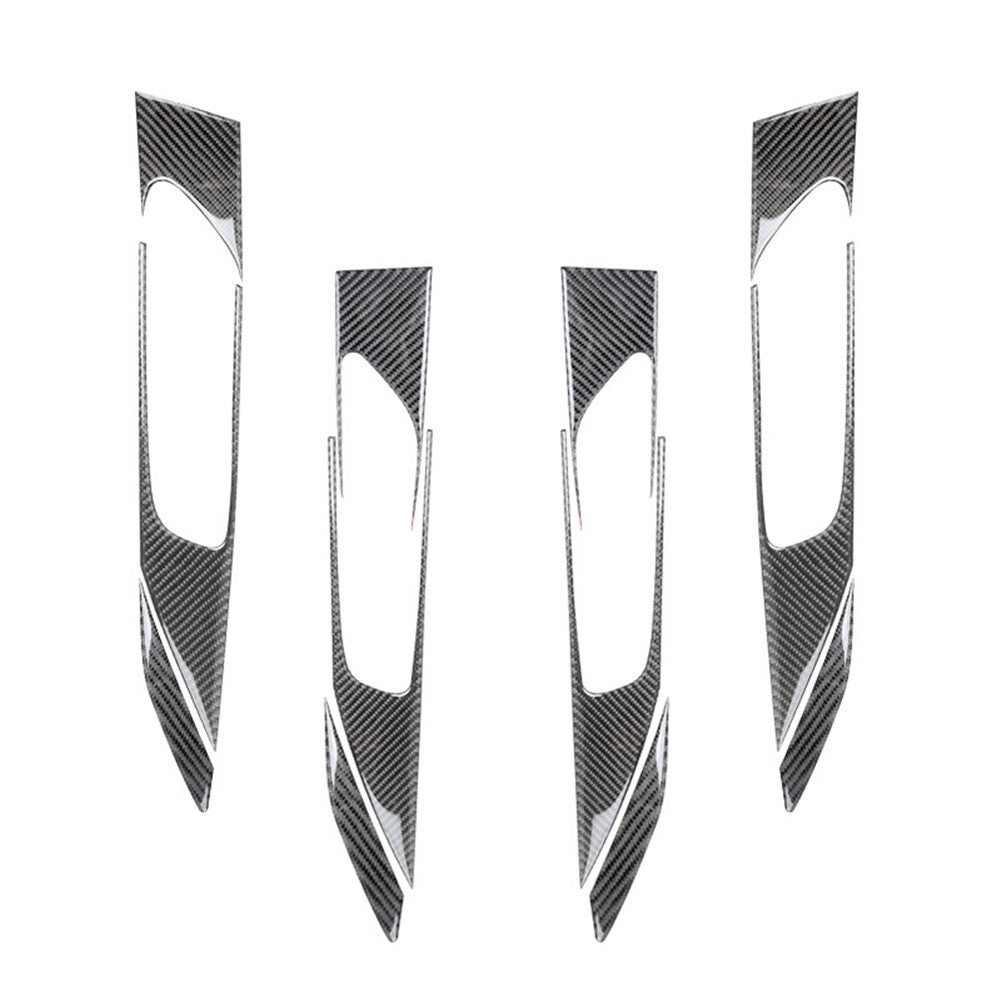 12Pcs Carbon Fiber Interior Door Handle Cover Trim for Mazda CX-9 2016-2022