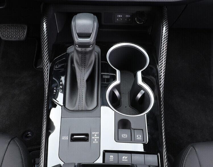 Carbon Fiber Center Console Gear Shift Side Strip for Toyota Highlander 2020-23