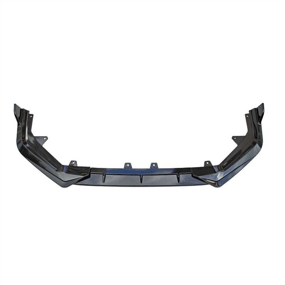 1x ABS Plastic Front Bumper Lip Body Kit Spoiler Glossy Black US for Honda for Civic