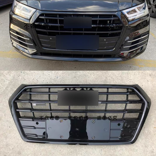 Fit for Audi Q5L 2018 2019 2020 Front Bumper Grille Mesh Grill Glossy Black New