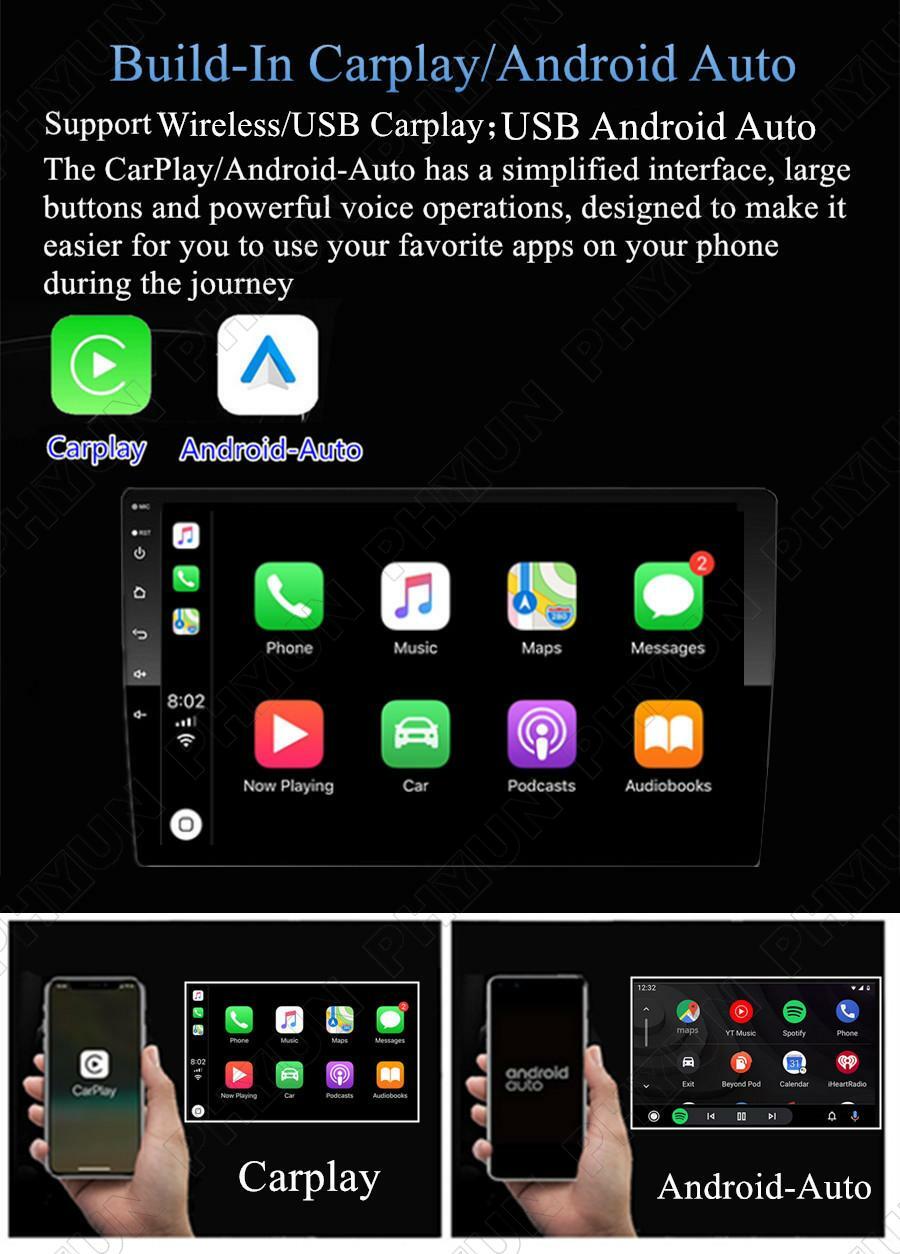 Android10.1 Radio GPS Player w/Carplay For 02-05 for Dodge for Ram Pickup 1500 2500 3500