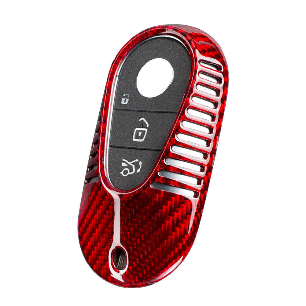 Red keychain protective case for Mercedes-Benz S-Class S400, S350L, and S450L 2021.