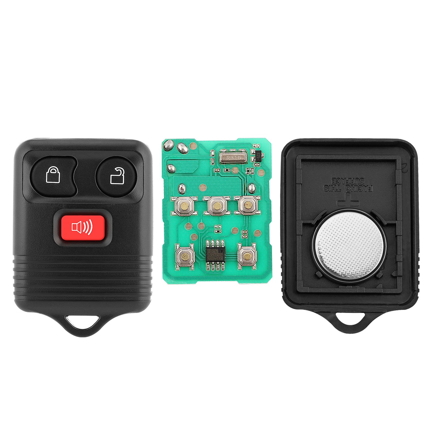 2x Keyless Entry Remote Control Key Fob Clicker Transmitter Replacement for