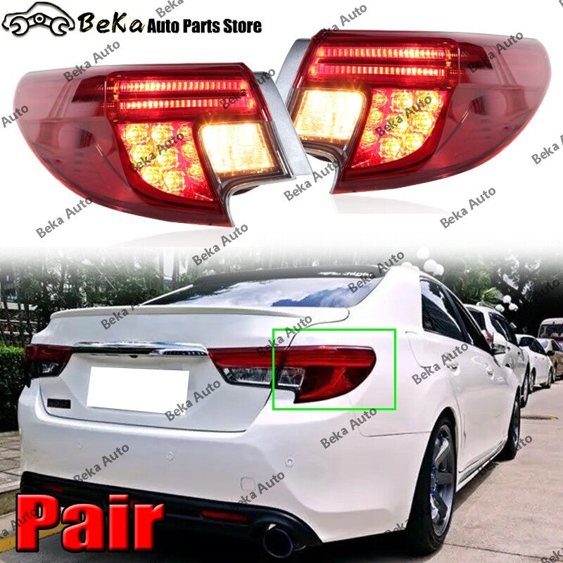 1 pair of rear outer taillights and brake lights suitable for Toyota Reiz 2013 2014-2017 Mark X.