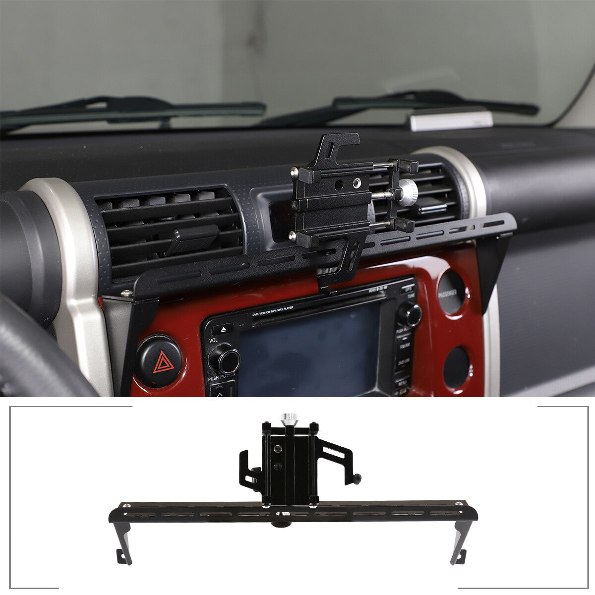 4-Piece Matte Black Side Door Handle Cover Trim for Toyota @ FJ Cruiser 2007-2021