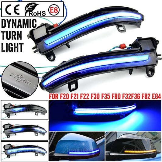 Dynamic LED Wing Mirror Indicator Turn Signal Light for BMW F30 F32 F33 F36 X1