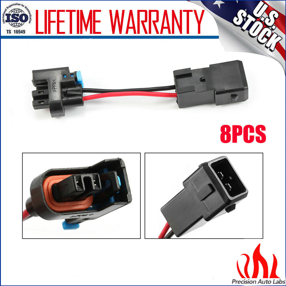 8X LQ4 LQ9 4.8 5.3 6.0 Delphi wire Harness to LS1 LS6 EV1 Injector Adapters !