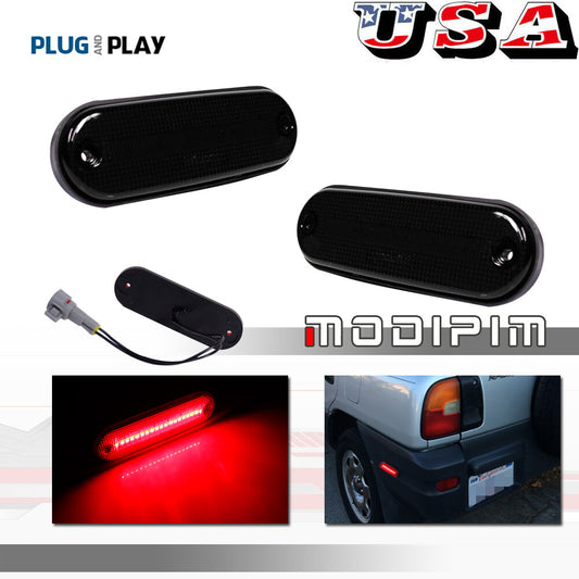 Black rear fender side marker lights are applicable to 96-00 for Toyota Rav4 8175042010, 8176042010