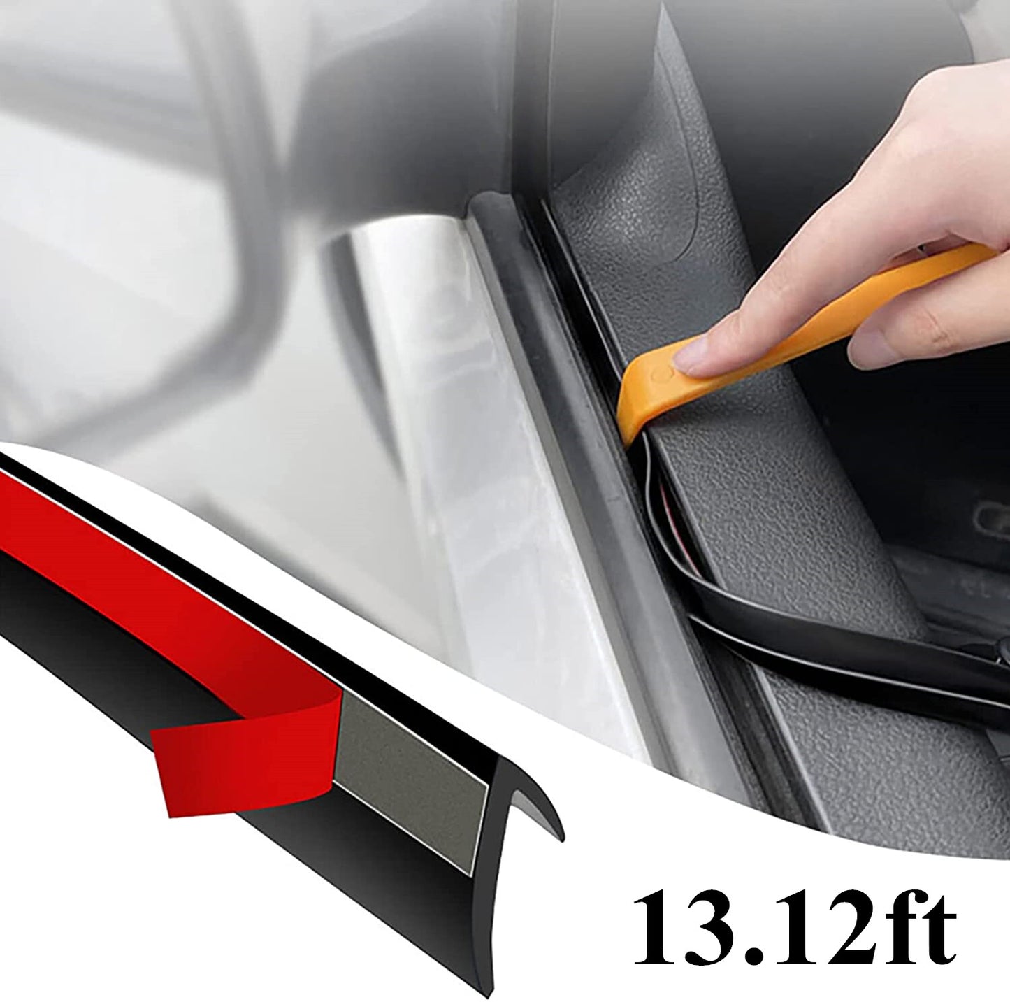 13ft for INFINITI V Shape Car Side Window Door Trim Edge Moulding Sealing Strip