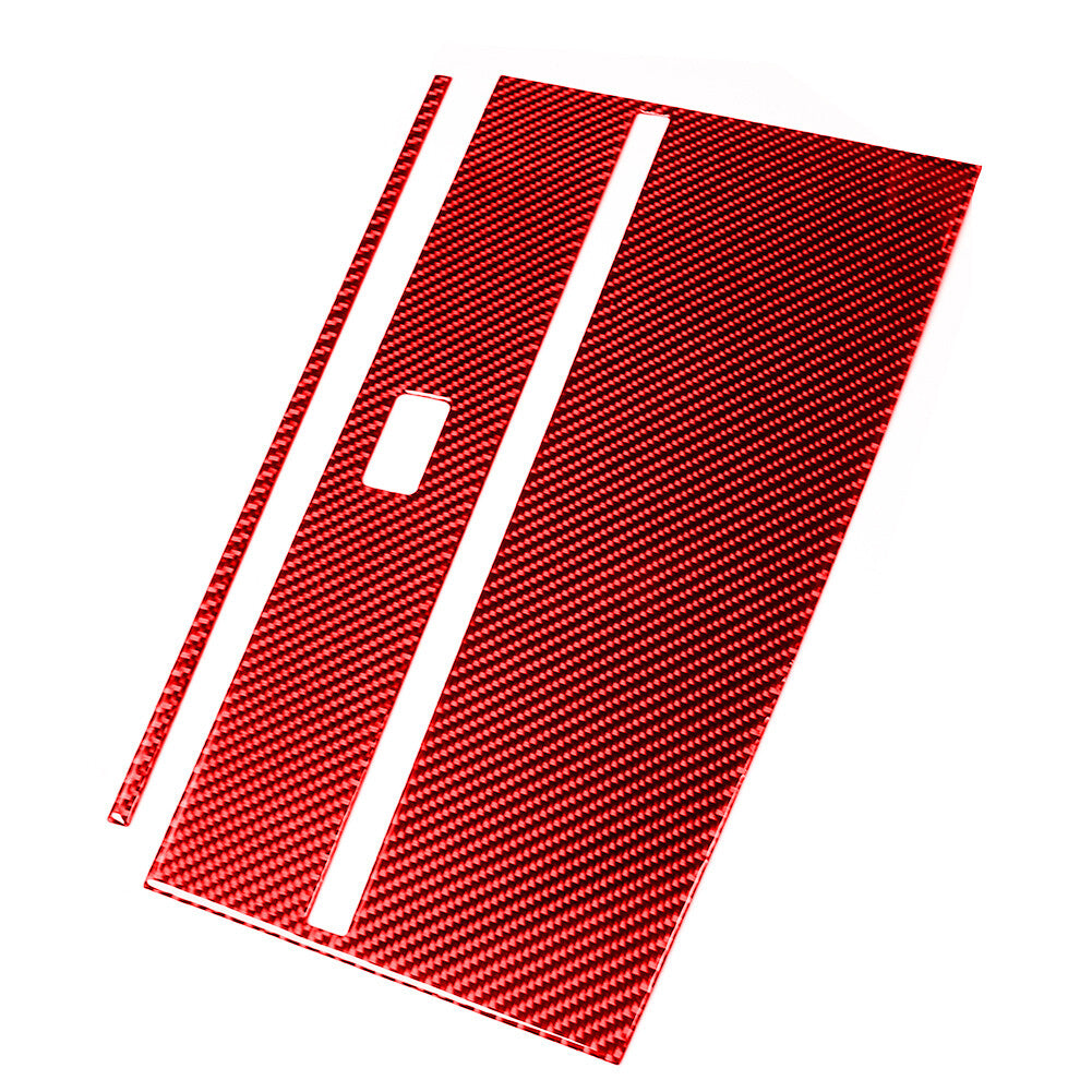 2Pcs Red Carbon Fiber for Co -pilot Dashboard Panel Trim for Dodge Journey 2009-2010