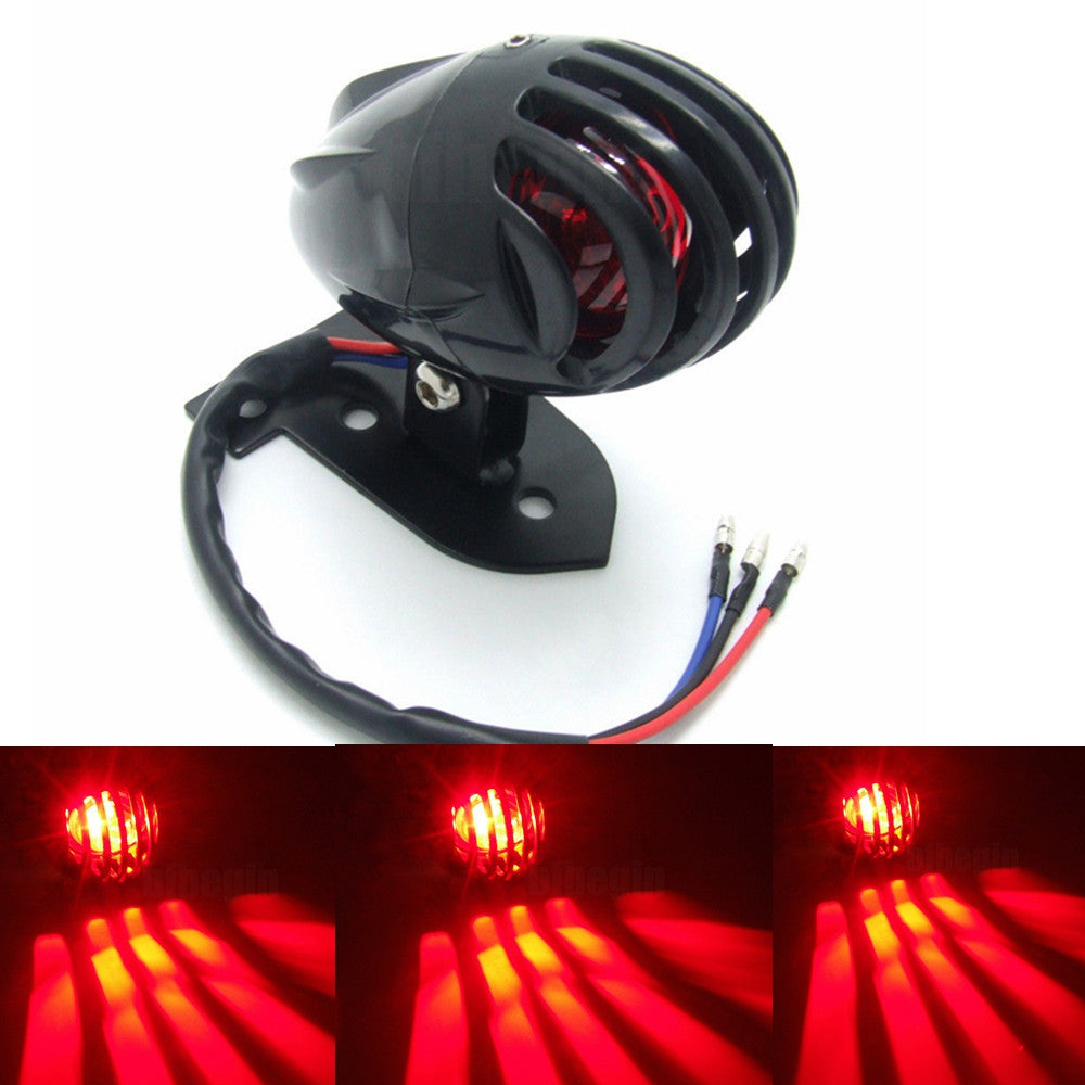 General Motorcycle Taillight, Stop Brake Taillight, License Plate Light (Red)