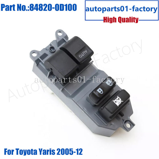 Electric Power Window Master Control Switch Fit for Toyota Yaris 2005-2012