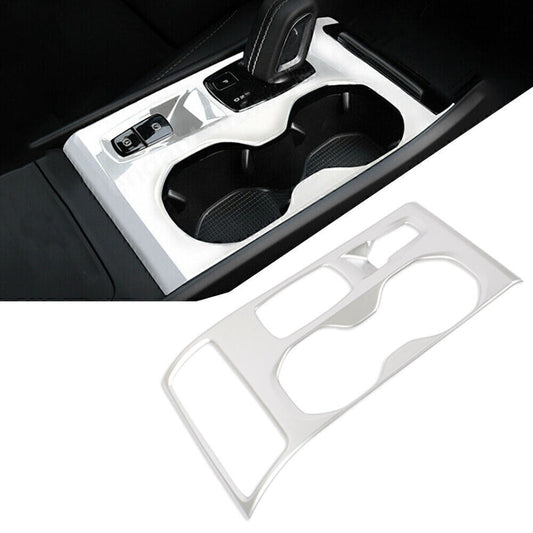 Central Console Gear Shift Panel Trim Matte Silver for Volvo XC40 2018-2020 ABS