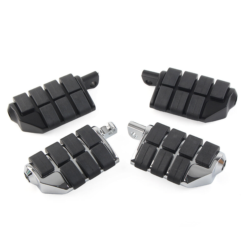 Black 32mm 1.25 Male Foot pegs Footrest Pedal for Harley Iron XL 883 1200 Dyna