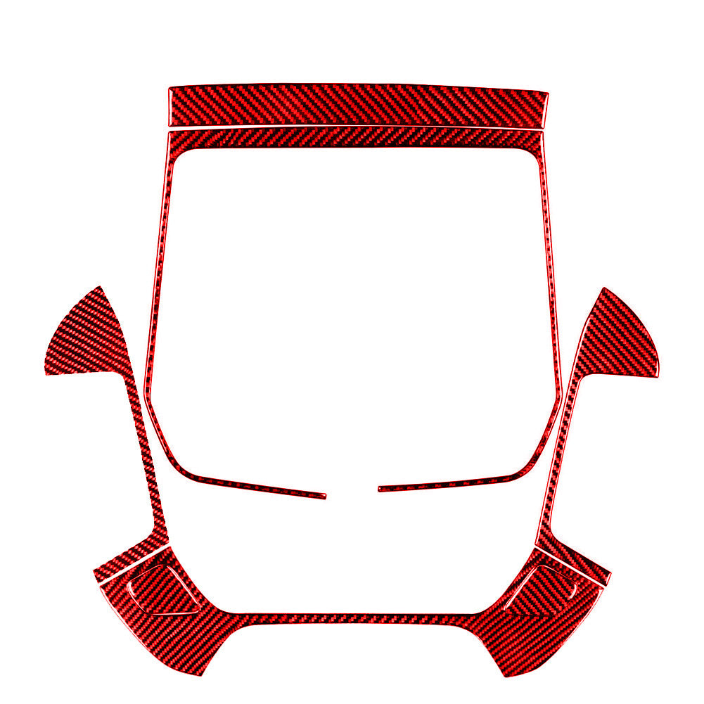 Carbon Fiber Center Console Cover Trim For Silverado for GMC for SIERRA 2014-2018 -A