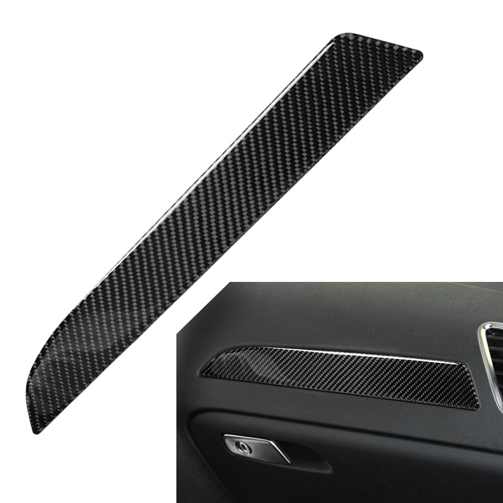 Carbon Fiber Interior Copilot Dashboard Panel Trim Cover for Audi A4 B8 A5 Q5