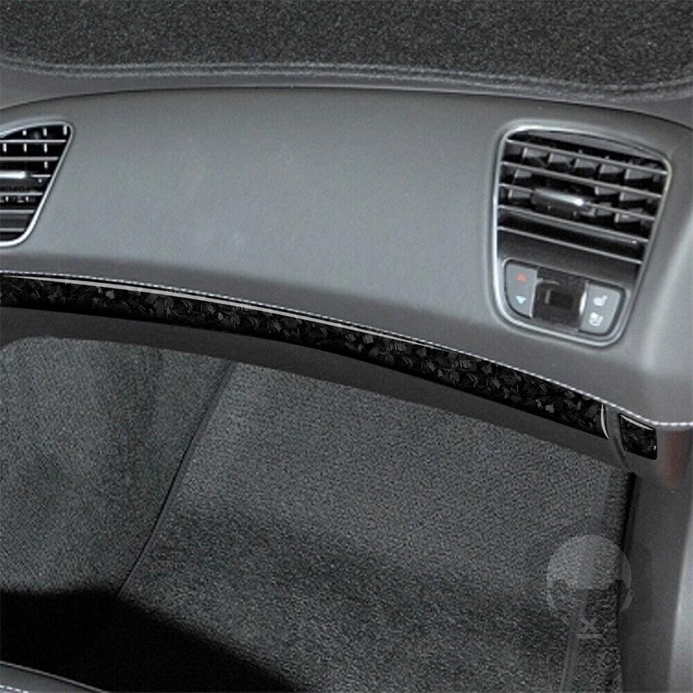 Forged Carbon for Co -pilot Storage Box Panel Cover for Chevrolet for Corvette C7 2014-19