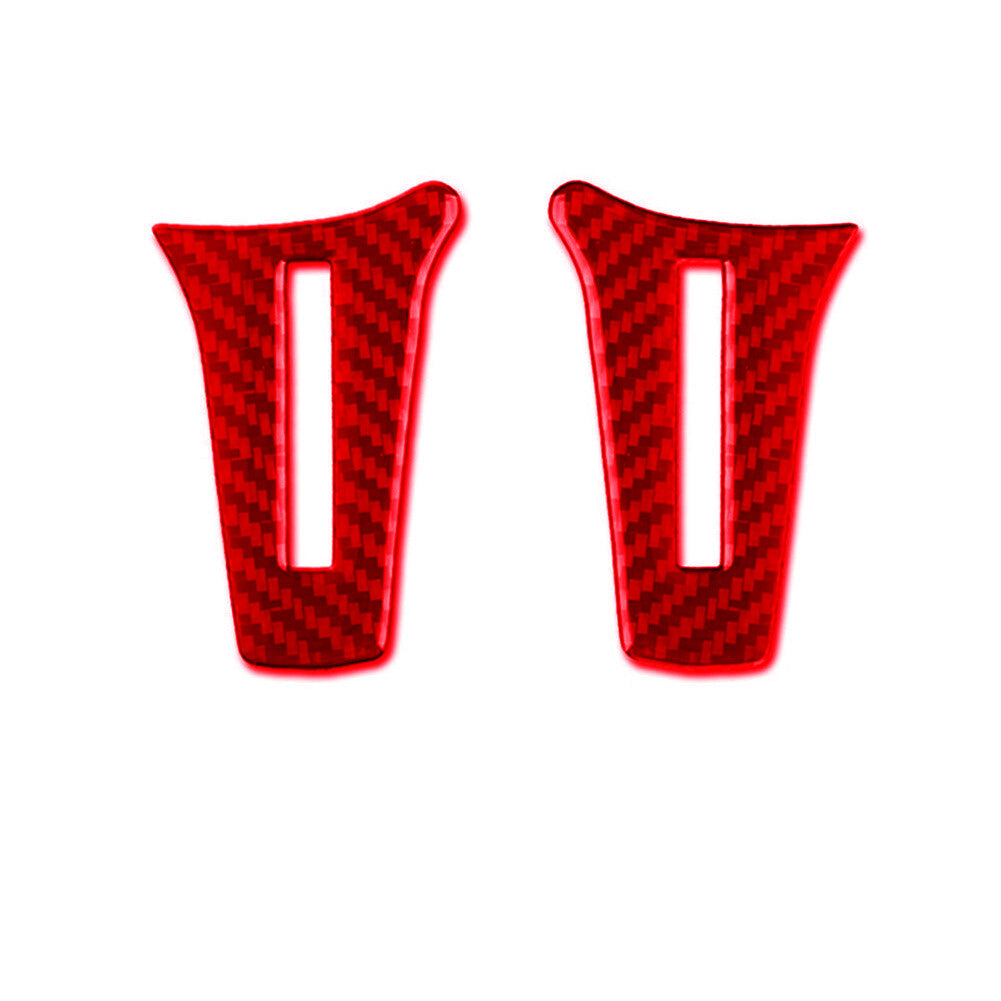 Red Carbon Fiber Steering Wheel Chin Trim for Mercedes-Benz C-Class W204 2011-2013