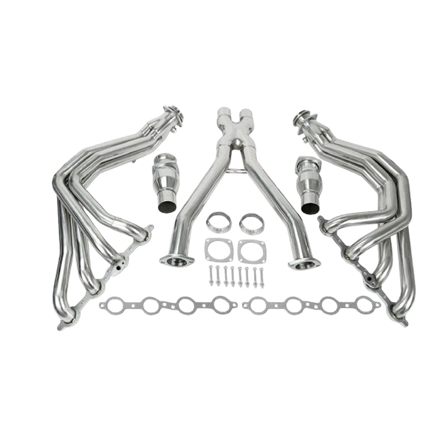 for Chevy for Corvette 1997-04 C5 LS1 LS6 Stainless Exhaust Headers  X Pipe 2SETS