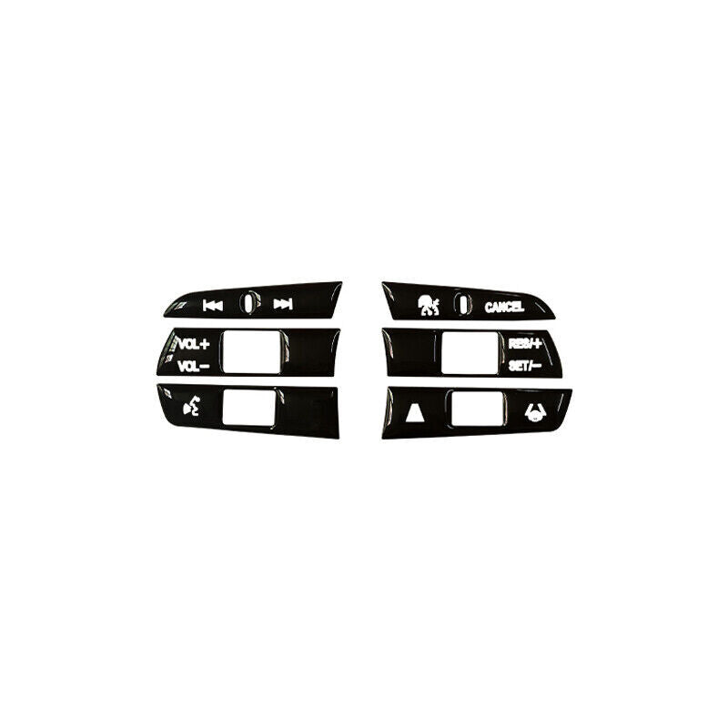 6pcs Black Steering Wheel Button Cover Trim Fit for Honda Accord 11th 2023 UP