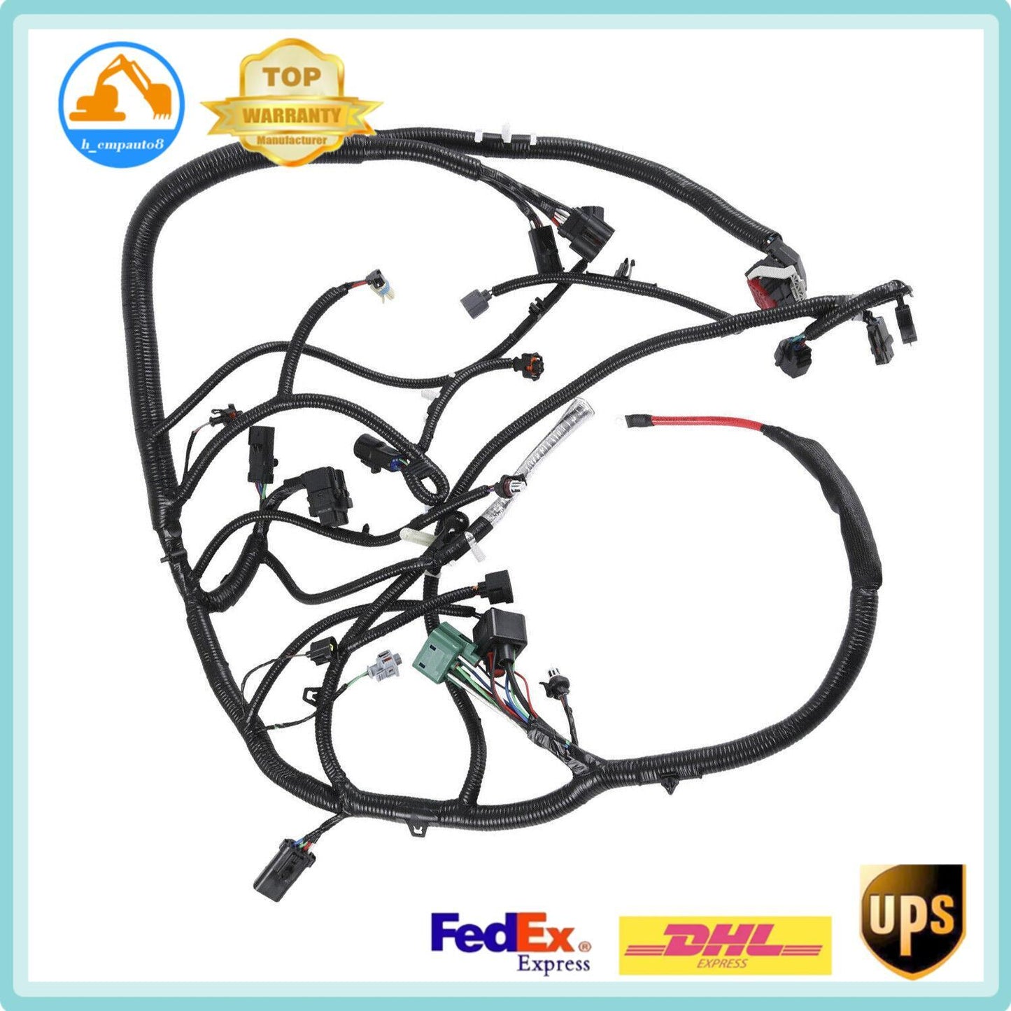 Engine Wiring Harness W/5C3Z-12B637-BA for Ford Super Duty Diesel 2005-2007 6.0L