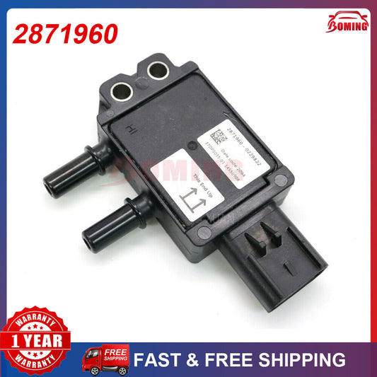 Brand new black gas differential pressure sensor 2871960, suitable for Cascadia for Freightliner .