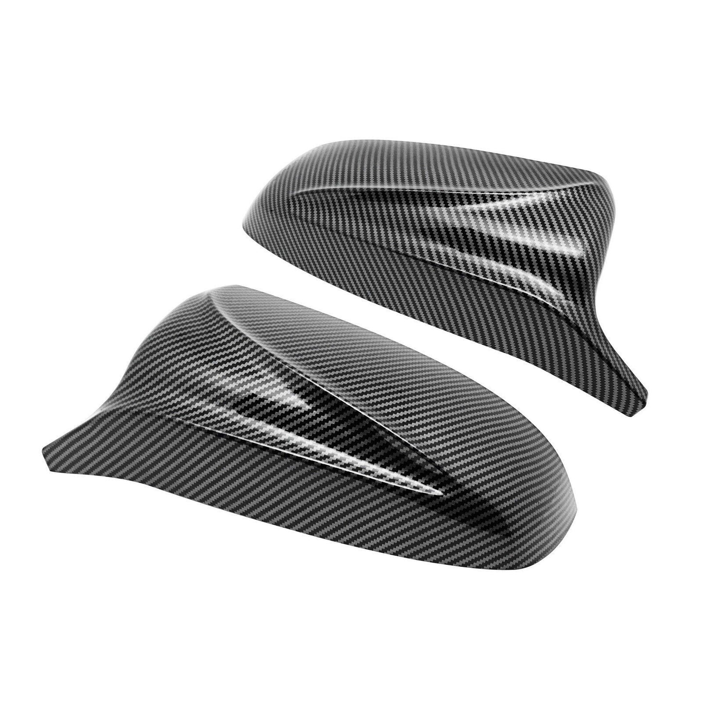 M-type carbon fiber rearview mirror covers are suitable for BMW X5, X6, E70, and E71. (07-13)