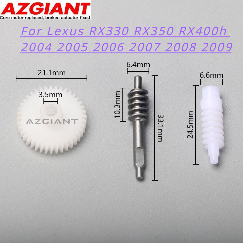 Side mirror folding motor gear kit for Lexus RX330, RX350, RX400h (2004-2005-2009)